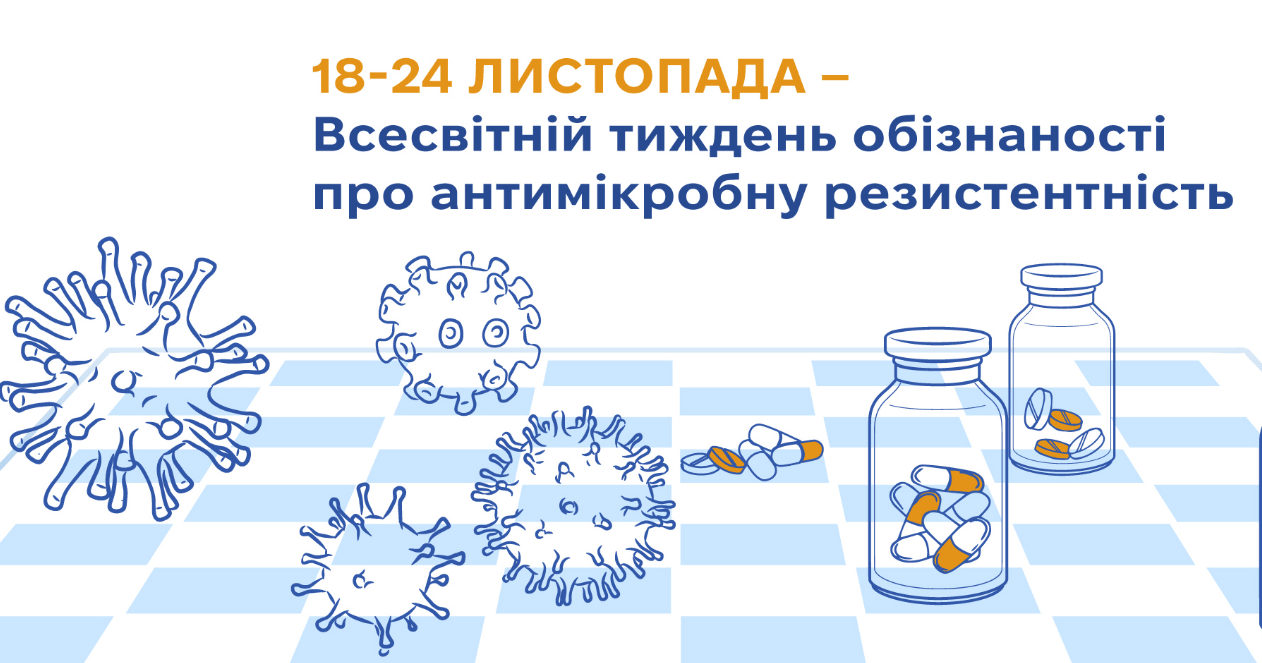 Всесвітній тиждень обізнаності про антимікробну резистентність (АМР) (WAAW)﻿
